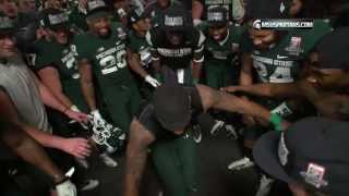 MSU Football Rose Bowl Post Game Locker Room Celebration [upl. by Tare274]