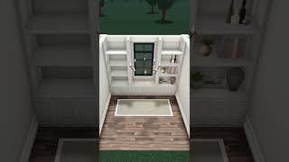 BLOXBURG BOOKSHELF  SEATING AREA BUILDHACK bloxburg roblox speedbuild buildhacks [upl. by Aneek800]