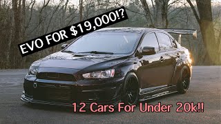 TOP 10 BEST SPORTS CARS FOR UNDER 20k For Car Guys [upl. by Dreddy]