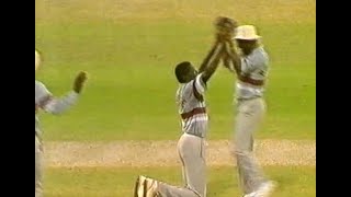 Big Curtley makes a mess of the Aussies Ambrose hostile five wicket spell vs Aust ODI MCG 198889 [upl. by Ttihw]