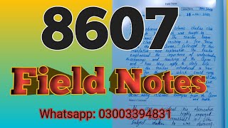 8607 Field Notes Bed [upl. by Hunley]