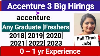 Accenture Bulk Hiring for Any Graduates Freshers Any BatchJobs 2024 [upl. by Anastasie762]