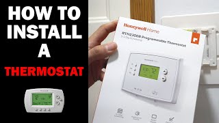 How to Install a Honeywell Thermostat [upl. by Ilam53]