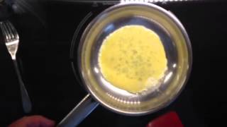 Induction Cooking How to Scramble an Egg in 20 seconds [upl. by Suzan]