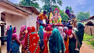 GANESH VISHARJAN IN LAST DAY  GAON ME GANESH VISHARJAN 😂😆 [upl. by Avra292]