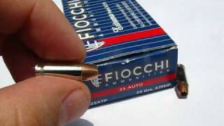 25 ACP  Fiocchi XTP  Ammo Test [upl. by Aicek]