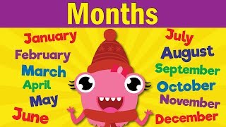 Months of the Year Song  Learn the 12 Months  Kindergarten Preschool amp ESL  Fun Kids English [upl. by Weslee]