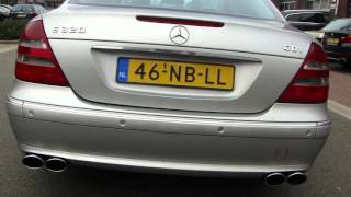 MERCEDES E320 CDI W211 AMG EXHAUST SOUND UITLAAT SPORTUITLAAT by WWW MAXIPERFORMANCE NL [upl. by Hanae]