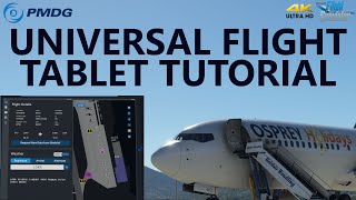 PMDG Universal Flight Tablet Tutorial  Microsoft Flight Simulator 4K [upl. by Goetz461]