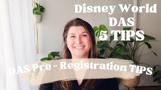 DAS PRE REGISTRATION TIPS  Disability Access Service Pass  Disney World [upl. by Hadias]