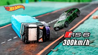 Audi RS6 CRASH Remake at 300 kmh  Cinematic 164 SCALE [upl. by Kama]