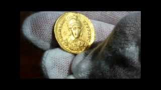 383395 AD Gold solidus of Eastern Roman Emperor Arcadius [upl. by Flagler]