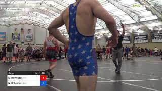 2018 UWW Cadet And U23 NationalsU23 Freestyle 74 Round Of 64  Spencer Heywood UVRTC Vs Neil S [upl. by Rillings]