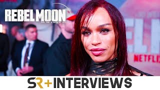 Cleopatra Coleman Talks Rebel Moon Part 1 On The Red Carpet [upl. by Gradeigh]