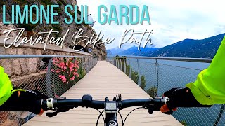 Lake Garda Limone sul Garda Elevated Bike Path [upl. by Eyahc]