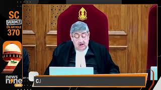 SC Upholds Validity Of Presidential Order Abrogating Article 370  News9 [upl. by Nevet]