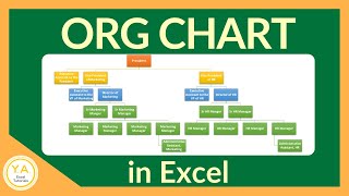 How to Make an Organizational Chart in Excel  Tutorial [upl. by Racklin]