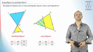 Gelijkvormigheid  snavelfiguur amp zandloperfiguur  WiskundeAcademie [upl. by Nnyliak]