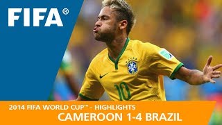 Cameroon v Brazil  2014 FIFA World Cup  Match Highlights [upl. by Drusy576]