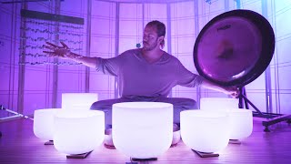 Restorative Body Scan  A guided sound bath [upl. by Nairadal]