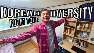 My Korean University Room Tour  Indian in Korea🇰🇷 Not GKS [upl. by Sllew]