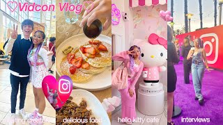 Vl♡g Diaries vidcon hello kitty cafe instagram events etc📎🧋 [upl. by Judie]