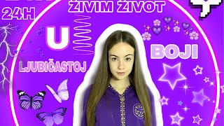 24H ZIVIM ZIVOT U LJUBICASTOJ BOJI [upl. by Godbeare427]