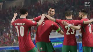 FC24  PORTUGAL vs SERBIA  EURO 24  PC Gameplay [upl. by Namie]