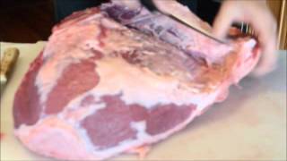 How to home butcher a Beef Inside Round Top Round [upl. by Adnar]