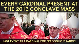 Opening Conclave Mass 2013  Recessional  Bergoglio Pope Francis last public event as a Cardinal [upl. by Ladnor]