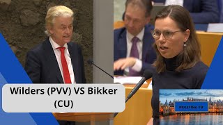 Wilders PVV VS Bikker CU De kamer heeft MEER VRIJHEID een einde aan DICHTGETIMMERDE akkoorden [upl. by Spada731]