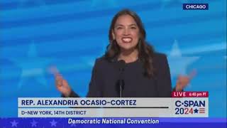 AOC Goes In On Trump In Powerfull Speach At The 2024 Democratic National Convention [upl. by Kalb]