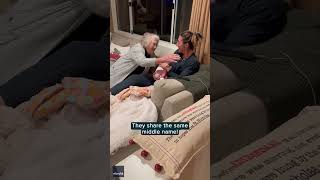 Grandma reacts to learning newborn greatgrand daughters name  Humankind shorts goodnews [upl. by Salakcin]