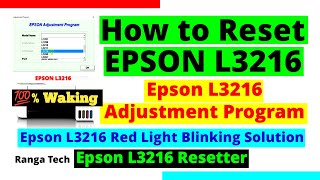 How to Reset Epson L3216 with Resetter [upl. by Veator]