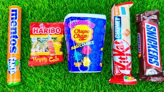 Lollipops Unpacking ASMR 🍭 Chupa Chups amp Mentos amp Haribo amp Snickersamp amp KitKat Satisfying video [upl. by Netta4]