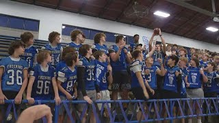 Freeburg High School brings the energy ahead of football matchup with Columbia High School [upl. by Fesoj142]