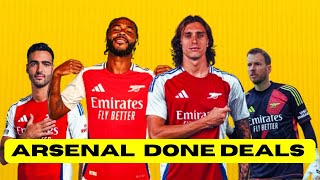 ALL ARSENAL TRANSFER DONE DEALS THIS SUMMER [upl. by Enilrac]