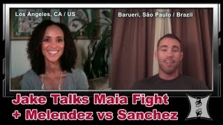 UFCs Jake Shields On Fighting Demain Maia Gilbert Melendez vs Diego Sanchez [upl. by Murtha773]