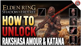 Where to Get Rakshasa Armor Set amp Rakshasa Great Katana  Elden Ring Shadow of the Erdtree [upl. by Alden]