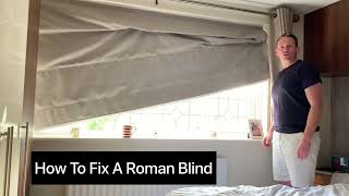 How To Fix A ROMAN Blind diy fix [upl. by Cyndy902]