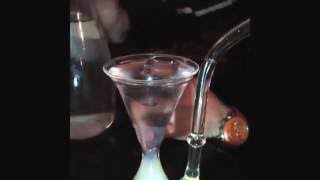 Drinking Absinthe in an Absinthe Pipe in a Prague Absinthe Bar [upl. by Hcahsem]