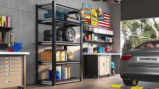 REIBII Garage Shelving Heavy Duty Loads 2000 Lbs 72 Metal Adustable Utility Shelves music [upl. by Aleehs]