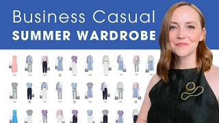 Summer Capsule Wardrobe 30 Feminine Business Casual Outfits [upl. by Clute]