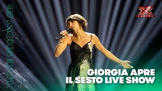 Giorgia apre il sesto Live di X Factor 2018 [upl. by Marutani103]