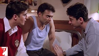 Kismat Mein Milna Likha Hai  Scene  Mohabbatein  Uday Chopra Jugal Hansraj Jimmy Shergill [upl. by Leif]