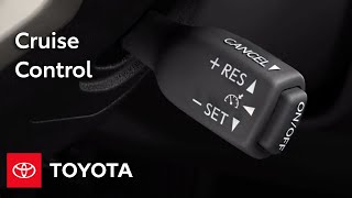 Toyota HowTo Cruise Control  Toyota [upl. by Lamonica847]