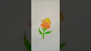 Flower stick💐 How to draw flower stickbeautiful flower stick art drawingflowerstick easyart [upl. by Ennalyrehc]