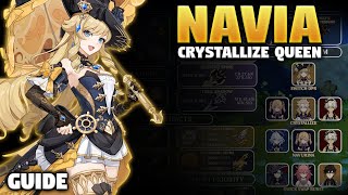 The Quick Build Guide To Navia the Crystallize Queen  Genshin Impact [upl. by Miguelita721]