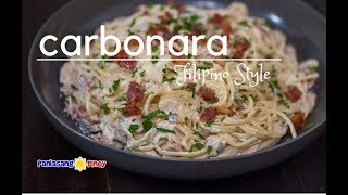 Creamy Bacon and Mushroom Carbonara Filipino Style [upl. by Perr986]