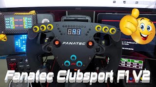 FANATEC CLUBSPORT F1 V2 WHEEL REVIEW [upl. by Lindeberg]